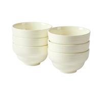 Bol Jiwoo Light Stream 11,5 cm Émail Brillant Beige - Lot de 6