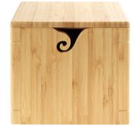 Bol laine en bambou JubileeYarn avec couvercle Support pour accessoires de tricot et crochet Extra large, brun carbonis 1 bo te