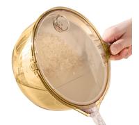 Bol Lave-Fruits avec Passoire,Passoire Multifonctionnelle | Saladier Égouttoir pour Fruits et Légumes | pour Camping, Salade, Rincer le Riz, Baies, Cerises, Tomates, Fraises