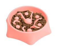 Bol lent pour animal de compagnie - Outil de nourriture - Design anti-choc - Base antidérapante - Pour chiens de petite et moyenne taille - Structure scientifique - Retards de nutrition
