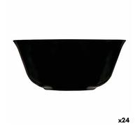 Bol Luminarc Carine Noir Polyvalents Verre (12 Cm) (24 Unités)
