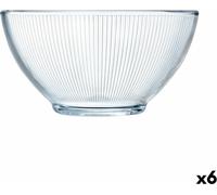 Bol Luminarc Stripy petit-déjeuner Verre transparent (500 ml) (6 pièces)
