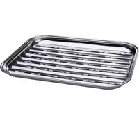 Bol MagicHome, pour griller, rectangulaire, perforé en acier inoxydable, 24,3x34,3x2,4 cm