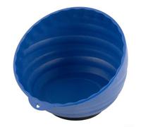 Bol magnétique pour réparation automobile, plateau de rangement en ABS de 15,2 cm avec forte aspiration pour vis, écrous, boulons, organisateur d'outils de mécanicien (bleu)