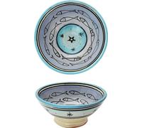 Bol marocain en céramique Bol Poisson bleu