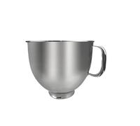 Bol mélangeur en acier inoxydable 5 pintes compatible avec les mélangeurs à tête inclinable KitchenAid de 4, 1 spatule caoutchouc silicone et pinceau
