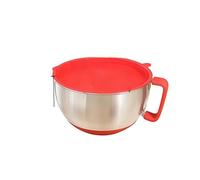 Bol mélangeur en acier inoxydable avec couvercle multifonctionnel, fond antidérapant, bassin à salade, bol à pétrir, mixeur for préparation de repas, pièces de rechange, pièces de transformation(L)