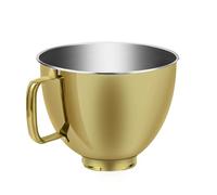 Bol mélangeur en acier inoxydable les robots de cuisine compatible avec KitchenAid à tête inclinable de 4,5 à 5 pintes (4,5 à 5 L). Accessoires for robots de cuisine : bol doré K45, KSM70, KSM150