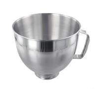 Bol mélangeur en acier inoxydable pour KitchenAid 4,5 QT/5QT, compatible avec les batteurs sur socle K45SS/KSM75/KSM150/KSM152/KSM165, passe au lave-vaisselle, bol antirouille pour la cuisson, design