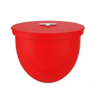 Bol mélangeur Insert Silicone pour Kitchen Aid Mixer 4.8L - Bol à Pâte Insert avec Couvercle (Rouge)