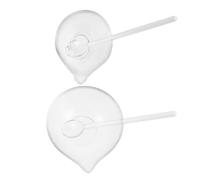 Bol Mélangeur pour Masque Facial en Verre Transparent, 1 Set | Usage DIY et Salons, Surface Lisse Non Poreuse, Mélange Visible, Limite les Éclaboussures