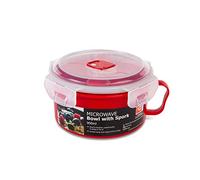 Bol micro-ondes avec cuillère-fourchette 900 ml