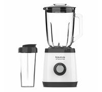 Taurus - Blender Optima Go | 1500W | Bouteille Portable 500ml | Lames 4 Fils | 2 Vitesses + Turbo | Acier Inoxydable | Antidérapant | Système de Sécurité, Gris