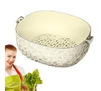 Bol Nettoyeur de Fruits | Passoire Multifonctionnelle à Double Étage | Passoires et Égouttoirs Alimentaires,pour Maison Pique-nique Camping et Lavage de Fruits Rouges Tomates Pastèque