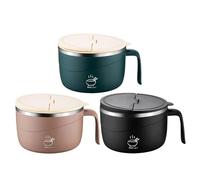 Bol Nouilles Instantanées - Mug Soupe Portable 1200ml | Récipient Déjeuner Acier Inoxydable 304 | Pour Cuisine, Riz, Pho, Pâtes, Flocons Avoine, Salade, Maison, Bureau, Repas Nomade, Accessoire Durabl