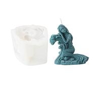 Bol océanique sirène en forme de bougie arthérapie gypsum plâtre outil pour la décoration en résine de sirène ne fait pas de DAWABLEIN en silence