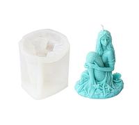 Bol océanique sirène en forme de bougie arthérapie gypsum plâtre outil pour la décoration en résine de sirène ne fait pas de DAWABLEIN en silence