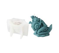 Bol océanique sirène en forme de bougie arthérapie gypsum plâtre outil pour la décoration en résine de sirène ne fait pas de DAWABLEIN en silence