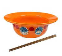 Bol One Piece Ace Ramen Bol Anime Bol avec baguettes pour chapeau de paille Bol ramen Cadeau pour fans d'anime
