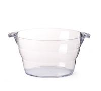 Bol ovale en plastique pour champagne ou punch SAN 47x29x23cm - Hendi 593165