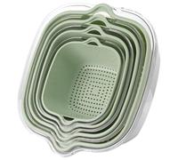 Bol Passoire À Fruits - Ensemble De Paniers De Vidange Double Couche En PP PET, Lave-légumes Multi-tailles | Outil De Nettoyage Des Fruits | Bol À Essoreuse À Salade | Ensemble De Passoire De Cuisine