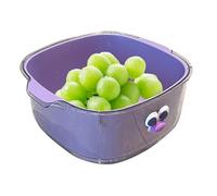 Bol passoire à fruits - Panier passoire 2 en 1 pour pâtes et riz | Bassin d'évacuation des aliments à double couche, panier multifonction pour le nettoyage des pâtes, de la salade, des baies