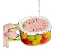 Bol passoire - Panier de lavage de fruits 2 en 1, récipient de cuisine avec poignée pliable, outil de salle à manger multifonctionnel | Fournitures ménagères avec couvercle pour ustensiles, mélange