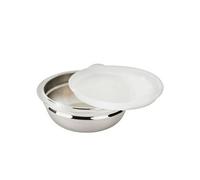 - bol pâtissier à fond plat en inox 18/10 avec couvercle - diamètre 24cm