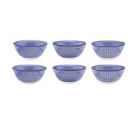 Bol PATTERN Ø15cm - 6 pièces - Dark blue Björn