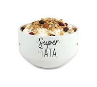Bol personalisé Prénom pour petit déjeuner modèle Super Tata - Idée cadeau pour anniversaire de sa Tante