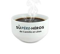 Bol petit déjeuner personnalisable avec prénom · Supère-héros · Cadeau anniversaire papa ou fête des pères