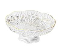 Bol Piédestal, Bol sur pied décoratif, panier de fruits, présentoir, pièce maîtresse de Table, cuisine(White)