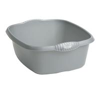 Bol plastique poignées gris 9L 32x32cm 290g Cuvette Bassine vaisselle