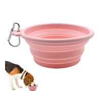 Bol pliable pour chien - Bol de voyage pour chien - Gamelle d'eau pliable - Plat d'alimentation portable pour animaux de compagnie - Abreuvoir d'hydratation en silicone - Bol alimentaire sec pour