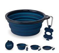 Bol pliable pour chien de SiliPet de 7 pouces de diamètres, pour les chiens de moyennes à grandes tailles, est léger, robuste, étanche et sécuritaire pour les aliments.