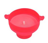 Bol pop-corn au -ondes avec couvercle et poignée transparent fabricant de pop-corn en silicone pliable pour les amoureux des collations de cuisine à la maison (Rosé)