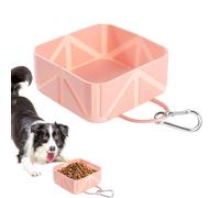 Bol Portable pour Chien | Récipient Alimentaire Pliable pour Animal de Compagnie | Distributeur d'eau et Nourriture 500ml pour Chiot Chat Voiture Camping-Car Voyage Randonnée Plage Bateau Activités