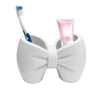 Bol porte-brosse à dents - Plateau de rangement multi-fentes pour salle de bain, support de rangement vertical pour hygiène - Caddy compact pour comptoir | Brosse de maquillage, rasoir, peigne à