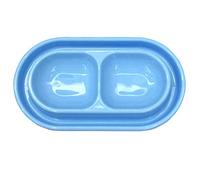 Bol pour Animaux, gamelle pour Chat, Chien, Chiot, prévenir Les Fourmis, 950ml, Bleu, Taille M