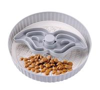 Bol pour Animaux | Résistant au Lave-Vaisselle Anti-Étouffement de Léchage - Bol d'alimentation Lente pour Chien,Petit Moyen Grand Chiot Extérieur Jardin Maison Intérieur