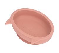 Bol pour bébé avec Ventouse en Forme de Chat en Forme de Dessin animé pour Tout-petits en Silicone Doux Bol Alimentaire en Silicone Assiette en Silicone pour Enfants pour Salle à (Orange)