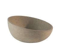 APS Cuvette Element - Cuvette en béton de haute qualité avec dessous adapté aux meubles - Empilable et avec les dimensions Ø : 29.5 x H : 8.5 cm / 14.5 cm pour 2.5 litres, ronde et biseautée