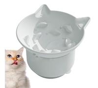 Bol pour chat - Assiette pour chat élevé - Bol de nourriture élevé pour chat vomissant et protégeant les animaux domestiques, chats pour protéger la colonne vertébrale, la nourriture timide ou le bol