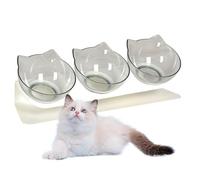 Bol pour Chats - Bol Anti-Renversement et Anti-Dérapant à Animaux | Ensemble De Bols À Nourriture pour Chat | Convient À Eau Et Friandises, Races Petites À Grandes, Intérieur Et Extérieur