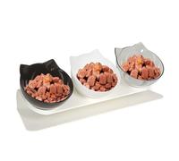 Bol Pour Chats Support De Nourriture Incliné À 15 Degrés | Gamelle pour Repas des Chats Pour Races Petites Moyennes Grandes Intérieur Extérieur Chambre Balcon