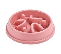 Bol pour chien à alimentation lente - Anti-glouton antidérapant 21 x 21 x 4,5 cm - Puzzle interactif anti-flottement - Bol pour chat, puzzle pour chien, bol à plumes pour une alimentation saine