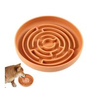 Bol pour chien à alimentation lente, bol d'alimentation lente, Topla de chien en silicone Maze en silicone | Fournitures pour animaux de compagnie anti-slip anti-brûlures, arrêt de gonflement de jeu