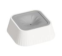 Bol pour Chien Anti-Renversement, 1.1L Récipient Anti-Goutte, Grand Capacité Bac à Eau Lent avec Base Anti-Dérapante, Chiot Intérieur Extérieur Voyage Voiture Caisse Sol