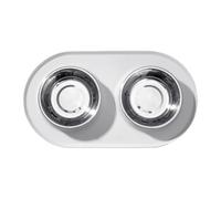 Bol pour chien - Bol à eau pour chien - Plats pour chiots avec set de bols surélevés en silicone - Distributeur d'eau antidérapant - Race de chat