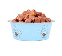 Bol pour chien en acier inoxydable : plateau d'alimentation antidérapant pour animaux de compagnie pour nourriture et eau | Bol durable antirouille pour chiens de petite taille moyenne et grande